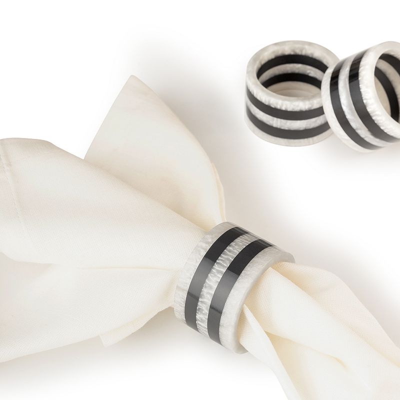 Panama Napkin Rings， Set of 6