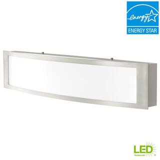 Home Decorators Collection 180-Watt Equivalent Brushed Nickel Integrated LED Vanity Light IQP1381L-3