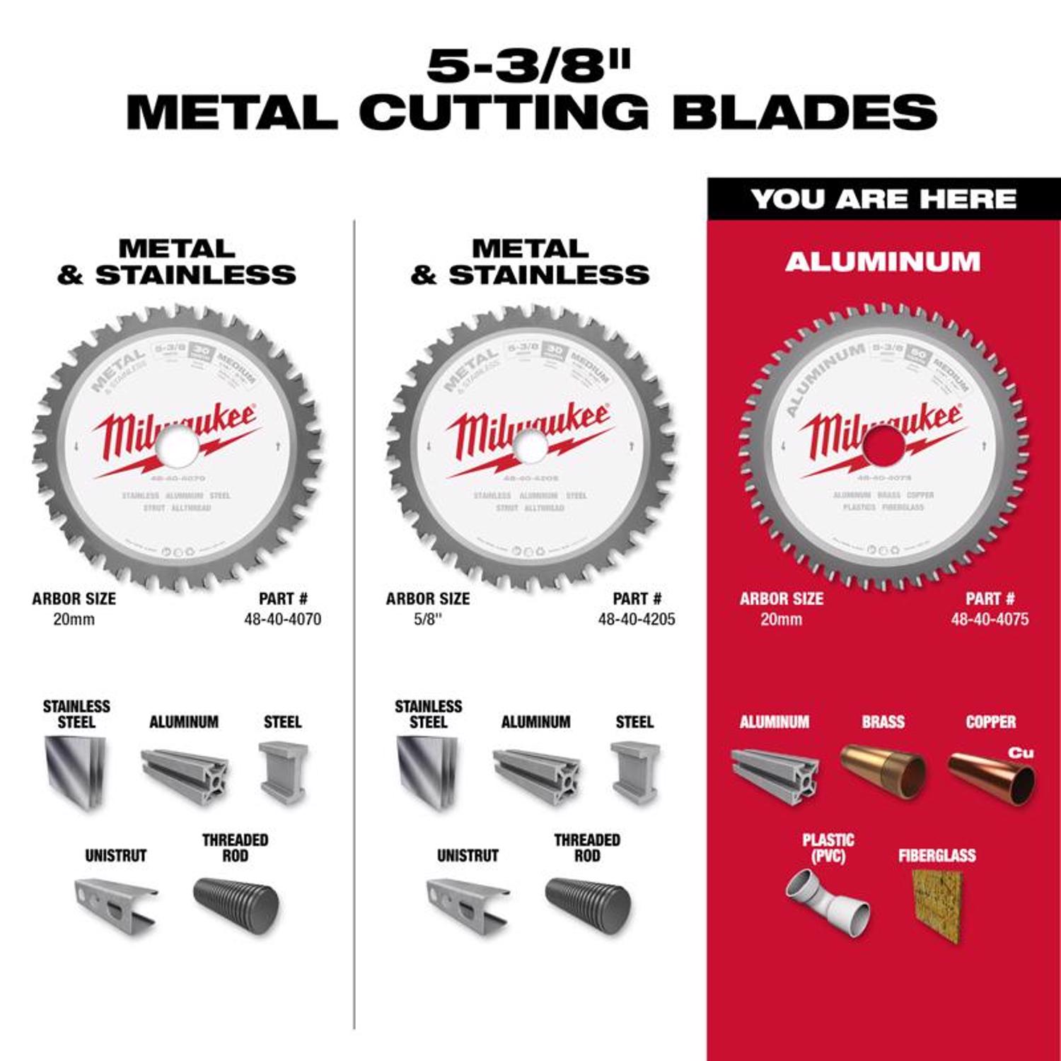 MW Metal Tech 5-3/8 in. D X 20 mm Non-Ferrous Tungsten Carbide Metal Blade 50 teeth 1 pk