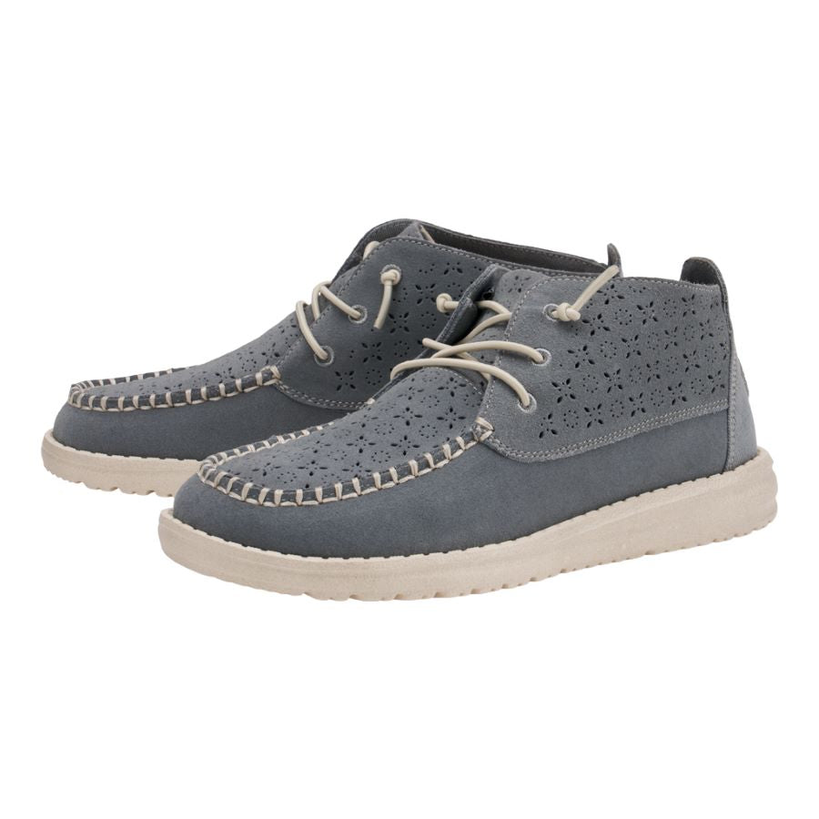 Wendy Mid Suede Boho - Grey