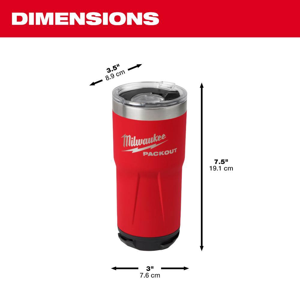 MW PACKOUT Red 20 oz. Tumbler 48-22-8392R