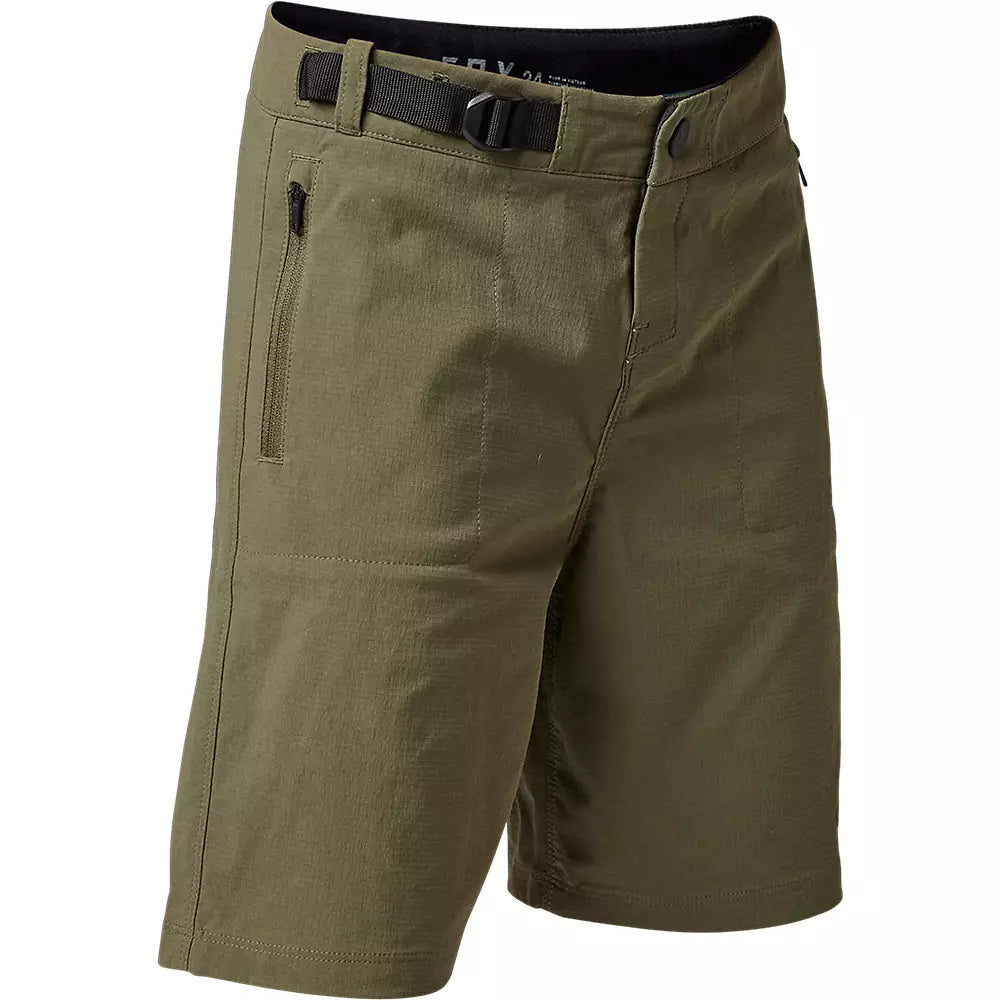 Fox Racing Ranger MTB Short - With Liner - Youth - Olive Green