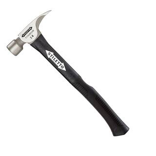 Stiletto 14 oz. Titanium Milled Face Hammer with 16 in. Curved PolyFG Handle TI14MC-F