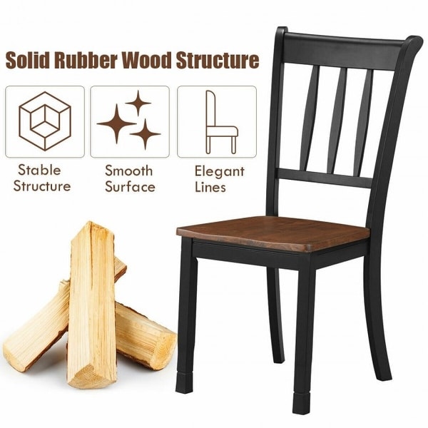 2 Pieces Solid Whitesburg Spindle Back Wood Dining Chairs - 18