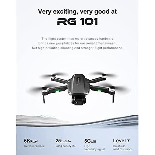 Folding Drone 6k Hd Dual Camera， Gps Optical Flow Brushless Rc Quadcopter， 7-level Wind Resistance， 25 Minutes Flight Time， Headless Mode， 50x Zoom Or