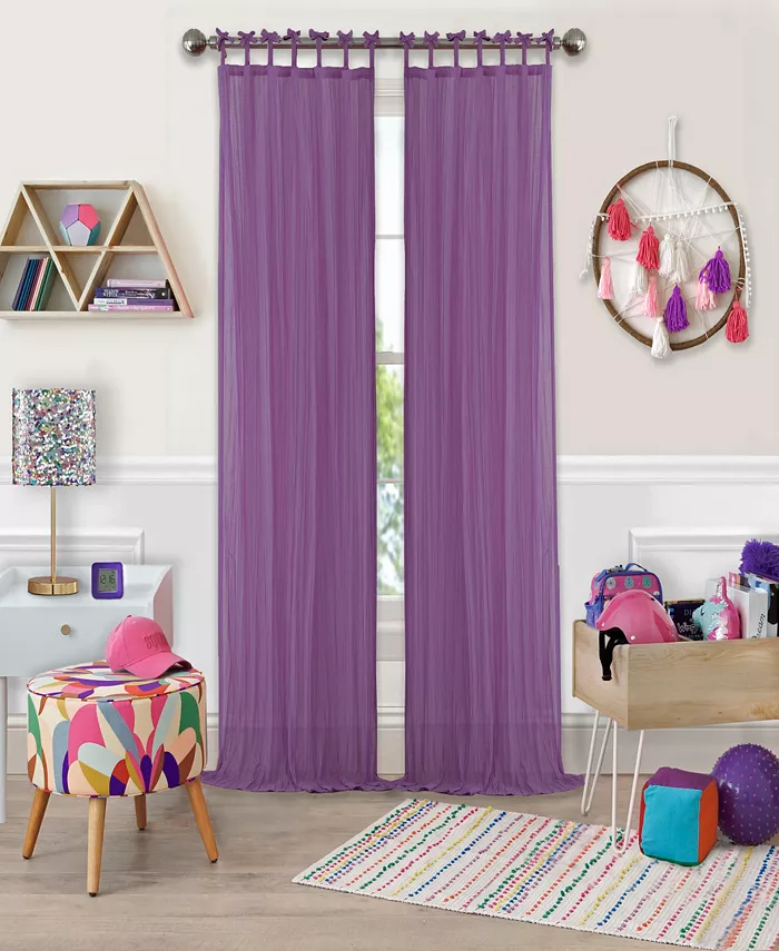 Elrene Greta 50 x 95 Crushed Sheer Curtain Panel