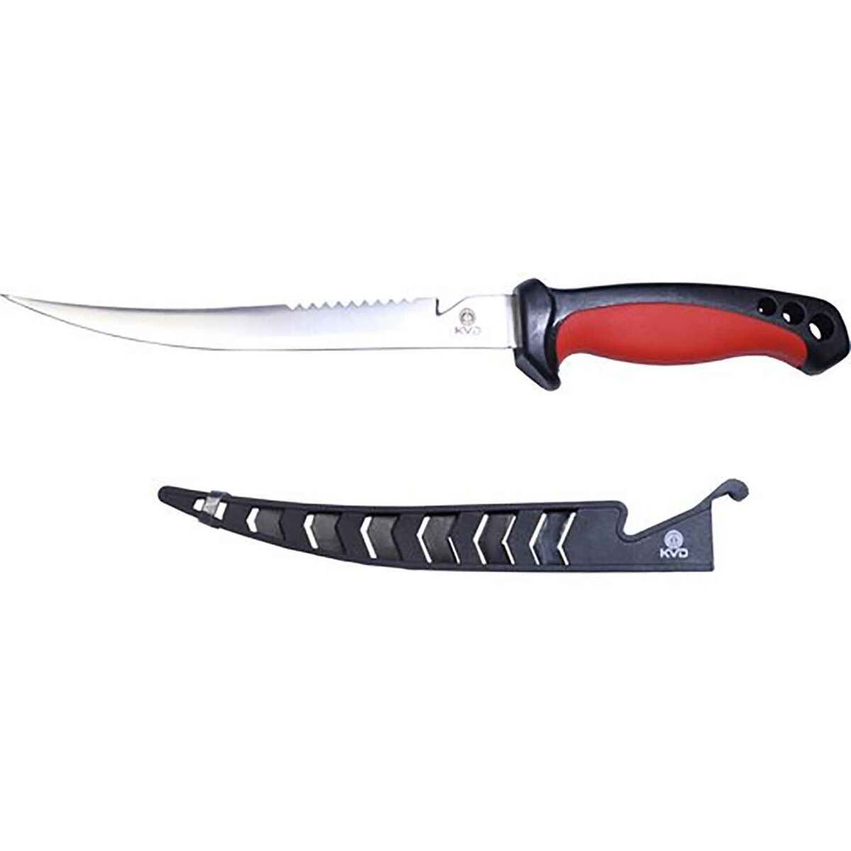 Mustad KVD Fillet Knife  Red 6in