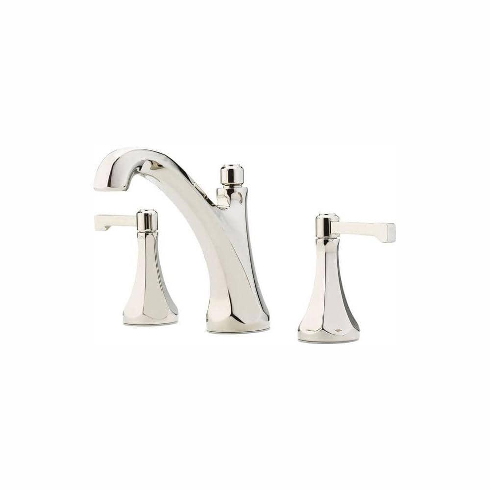 Pfister Arterra 8 in Widespread Double Handle Bathroom Faucet in Polished Nickel