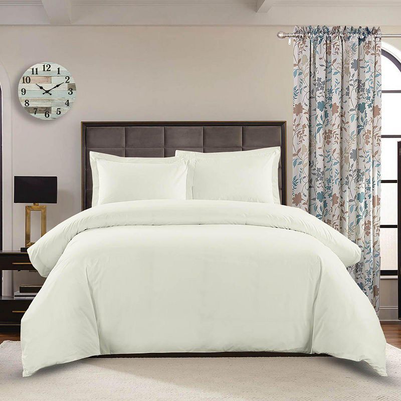 100% Cotton Percale 250 Thread Count 3-PC Duvet Cover Set