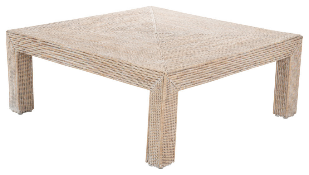 La Jolla Rattan Square Coffee Table   Tropical   Coffee Tables   by KOUBOO  Houzz