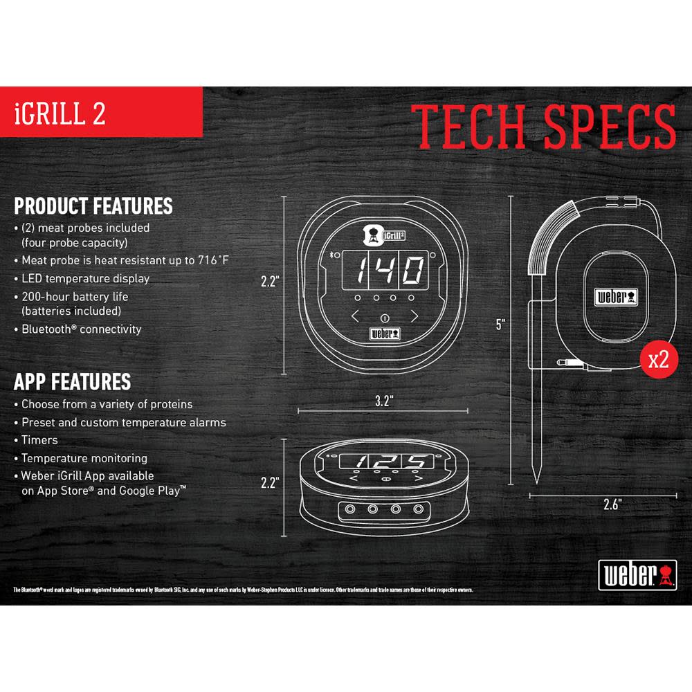 iGrill 2 BlueTooth App Connected Thermometer