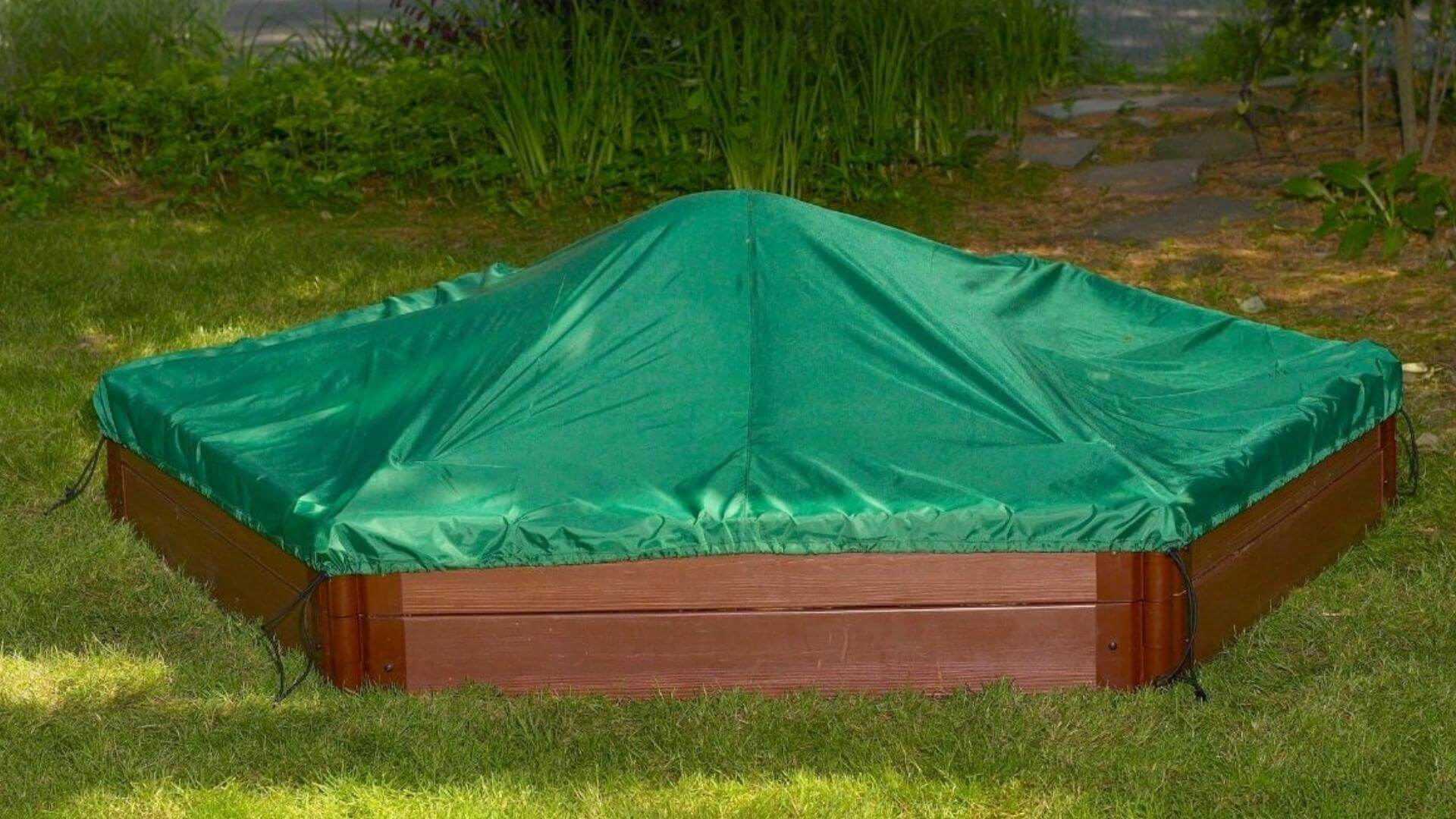 7' x 8' Composite Hexagon Sandbox - 2 Inch Profile