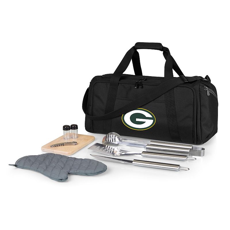 Picnic Time Green Bay Packers BBQ Grill Set and Cooler