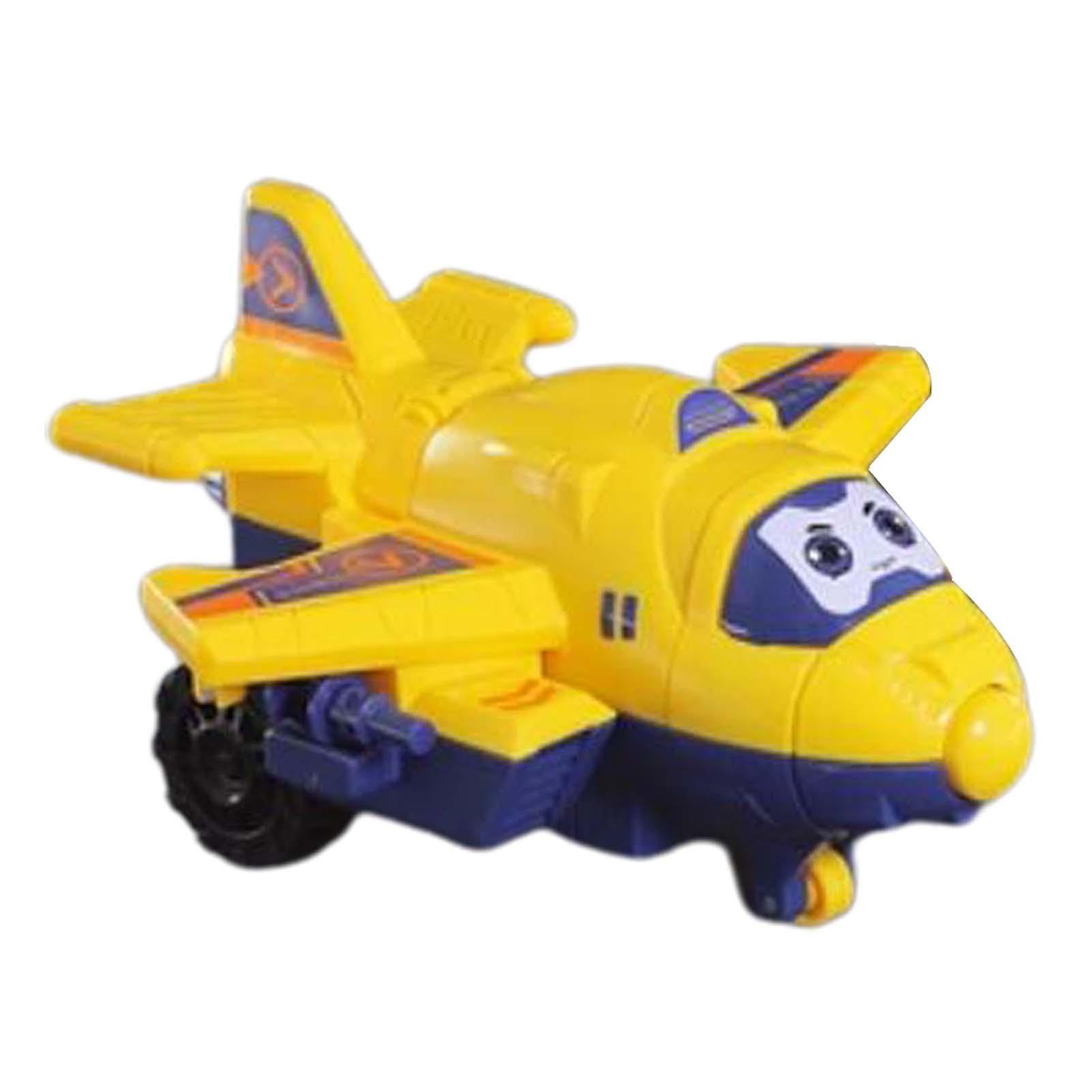 Deformation Robot Vechile Toys Transformable For Party Toy Travel Boys Girls Plane Yellow