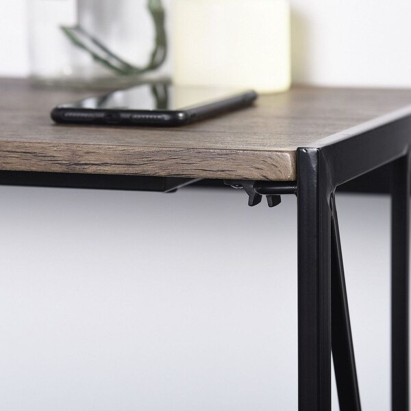 Modern Farmhouse Metal X Entry Table Console Table