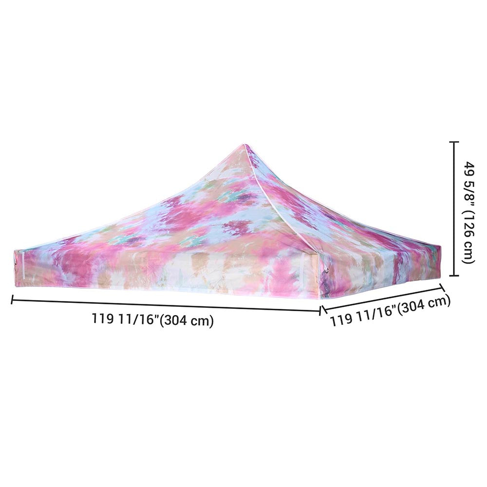 Yescom 10x10 Replacement Canopy Tie-dyed Pink