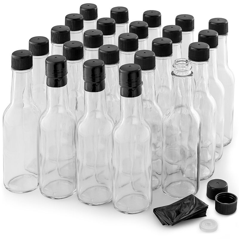 Hot Sauce Glass Bottles (5 oz) - 24 Piece