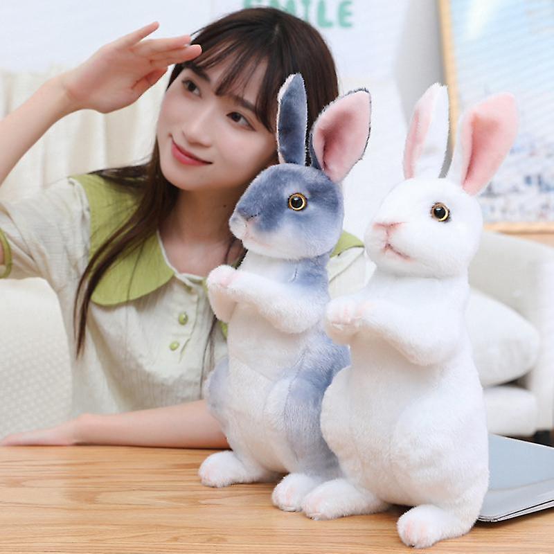 1pc Rabbit Stuffed Plush Toys Baby Cute Small White Rabbit Doll For Kids Cartoon Pillow Toy