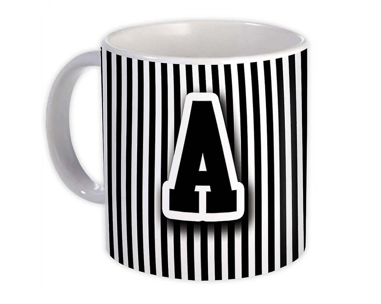 Gift Mug: Monogram Letter A Alphabet