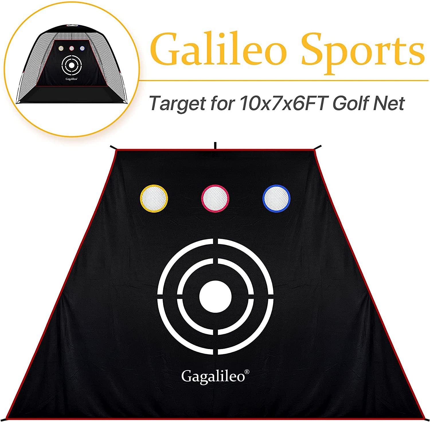 Golf Replacement Target 2in1 Chipping Target for Galileo Golf Net | for 3.6x5x7.8 Golf practice net | Galileo Sports