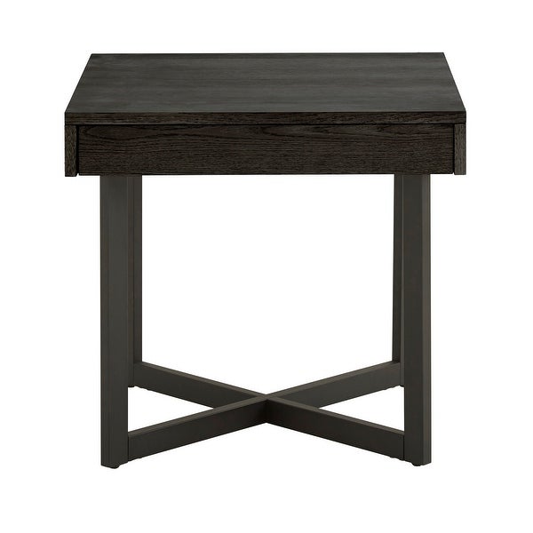 Eldersley Wood Finish End Table with One Drawer by iNSPIRE Q Modern