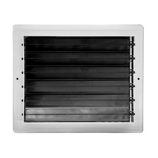 Venti Air 10 in x 8 in White Plastic 3 Way Supply Register for Duct Opening 10 in W x 8 in H HPS1008