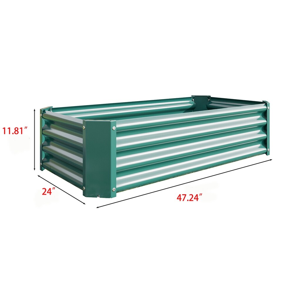 Metal Raised Rectangle Planter Beds for Plants  Metal Oval Raised Garden Bed Planter