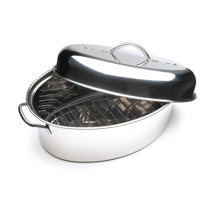 Fox Run Stainless Steel Oval Roaster Set