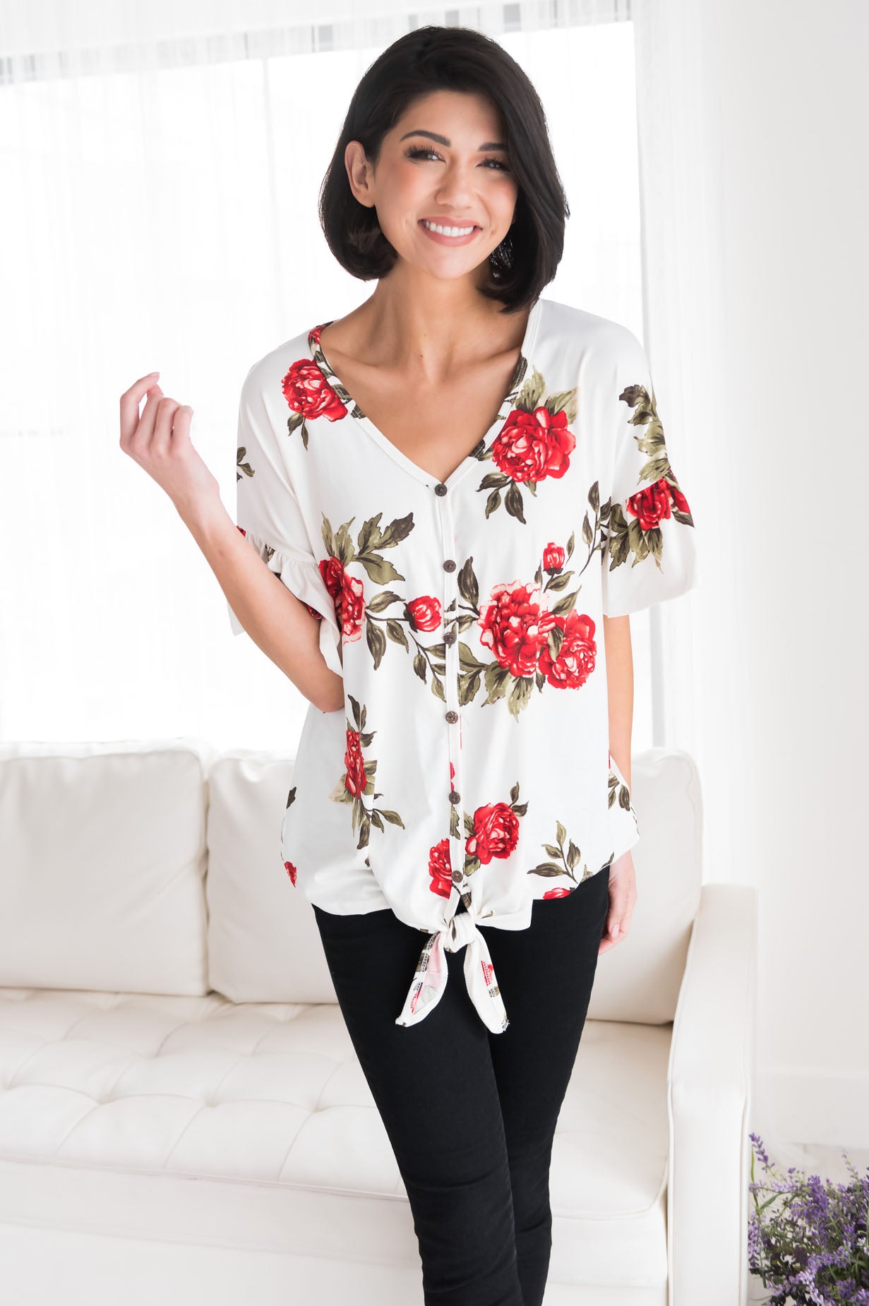 Floral Cutie Modest Top