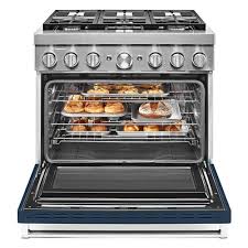 KitchenAid KFDC506JMB 36quot Smart Commercialstyle Dual Fuel Range With