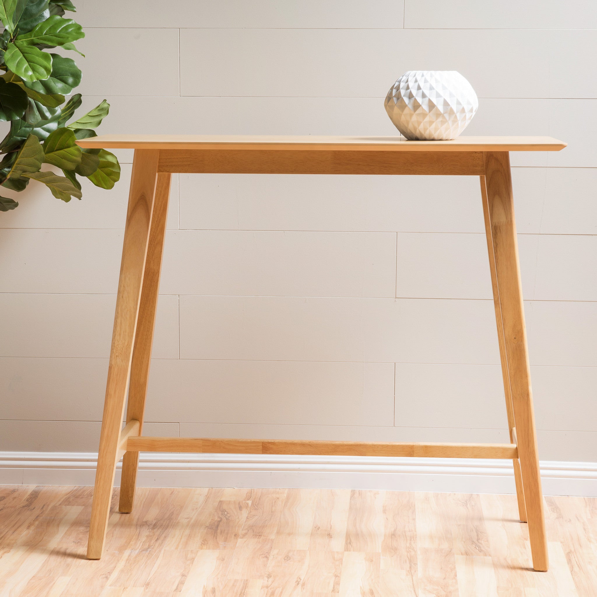 Margaret Mid-Century Rectangular Bar Table with Tapered Legs