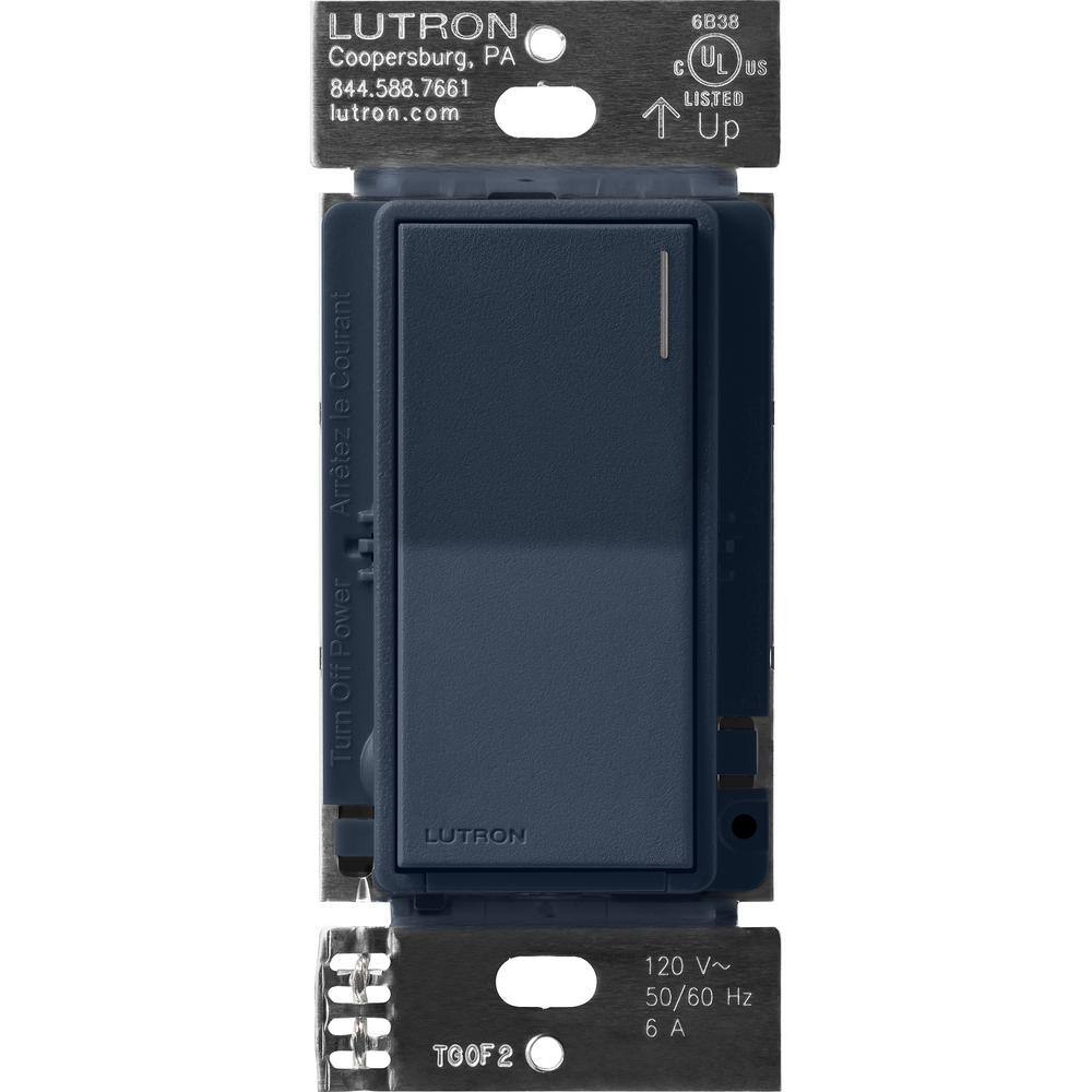 Lutron Sunnata Switch for 6A Lighting or 3A 110 HP Motor Single PoleMulti Location Deep Sea (ST-6ANS-DE) ST-6ANS-DE