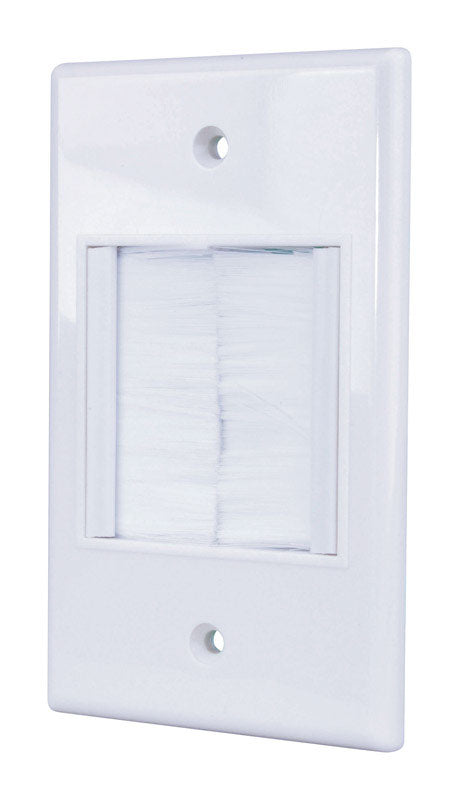 WALL PLATE ECO BRUSH WHT