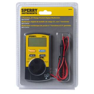 Sperry 7 Function 21 Range Pocket Digital Multimeter DM4A