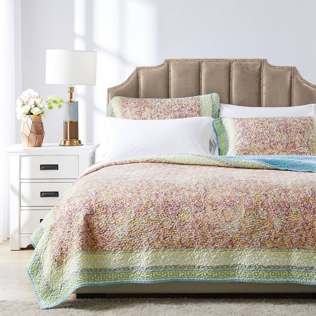 Greenland Home Fashions Palisades Quilt Set Pastel