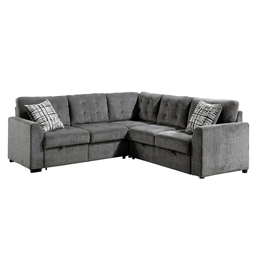 Orma Sectional Sofa with Pull Out Bed and Ottoman