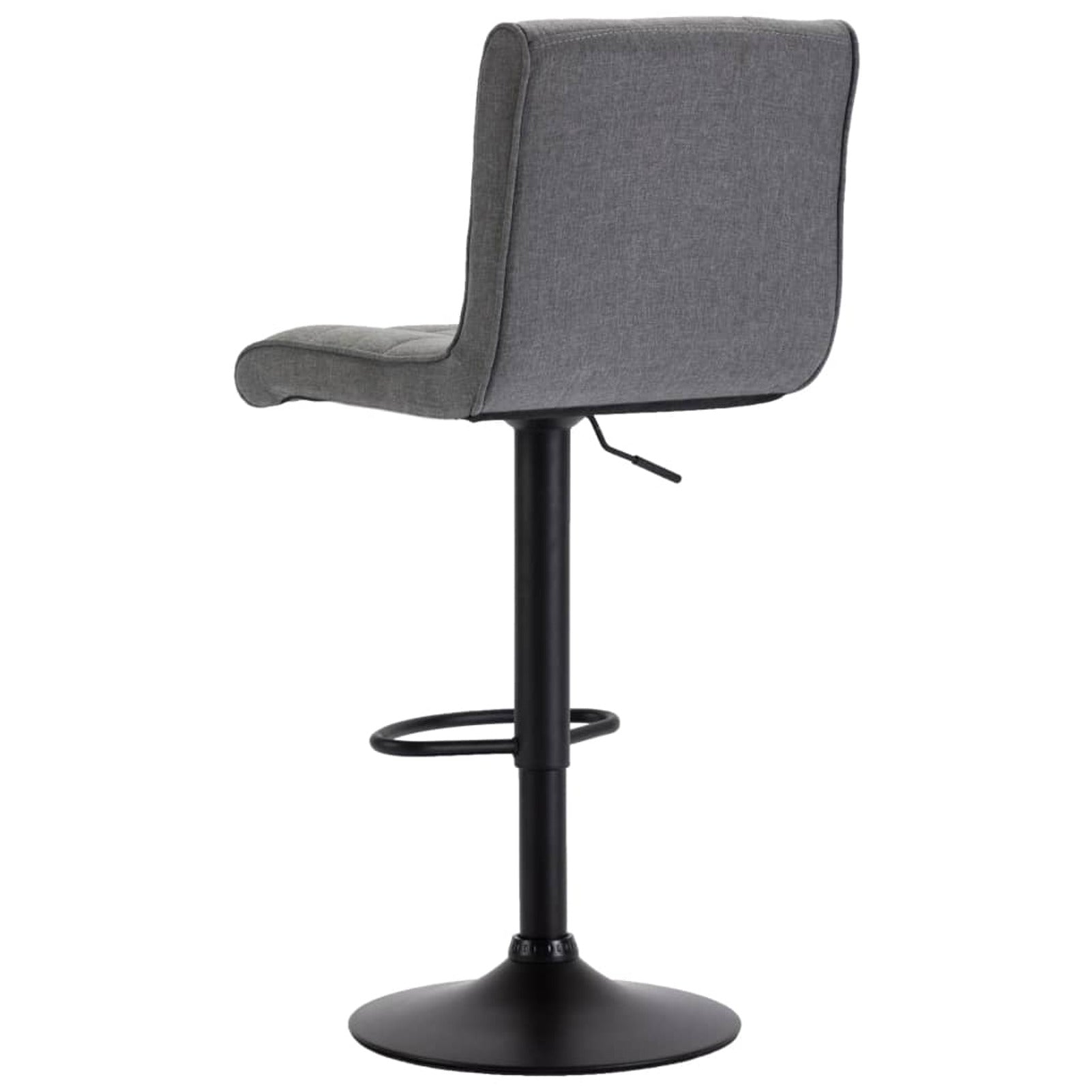 Bar Stool Light Gray Fabric