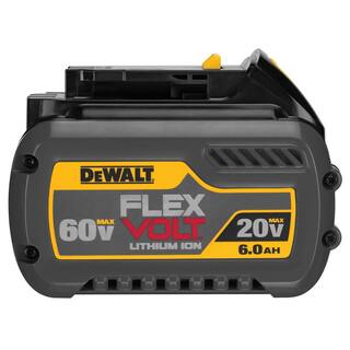 DW FLEXVOLT 60V MAX Cordless Brushless 7-14 in. Wormdrive Style Circular Saw and (2) FLEXVOLT 6.0Ah Batteries DCS577X1W606