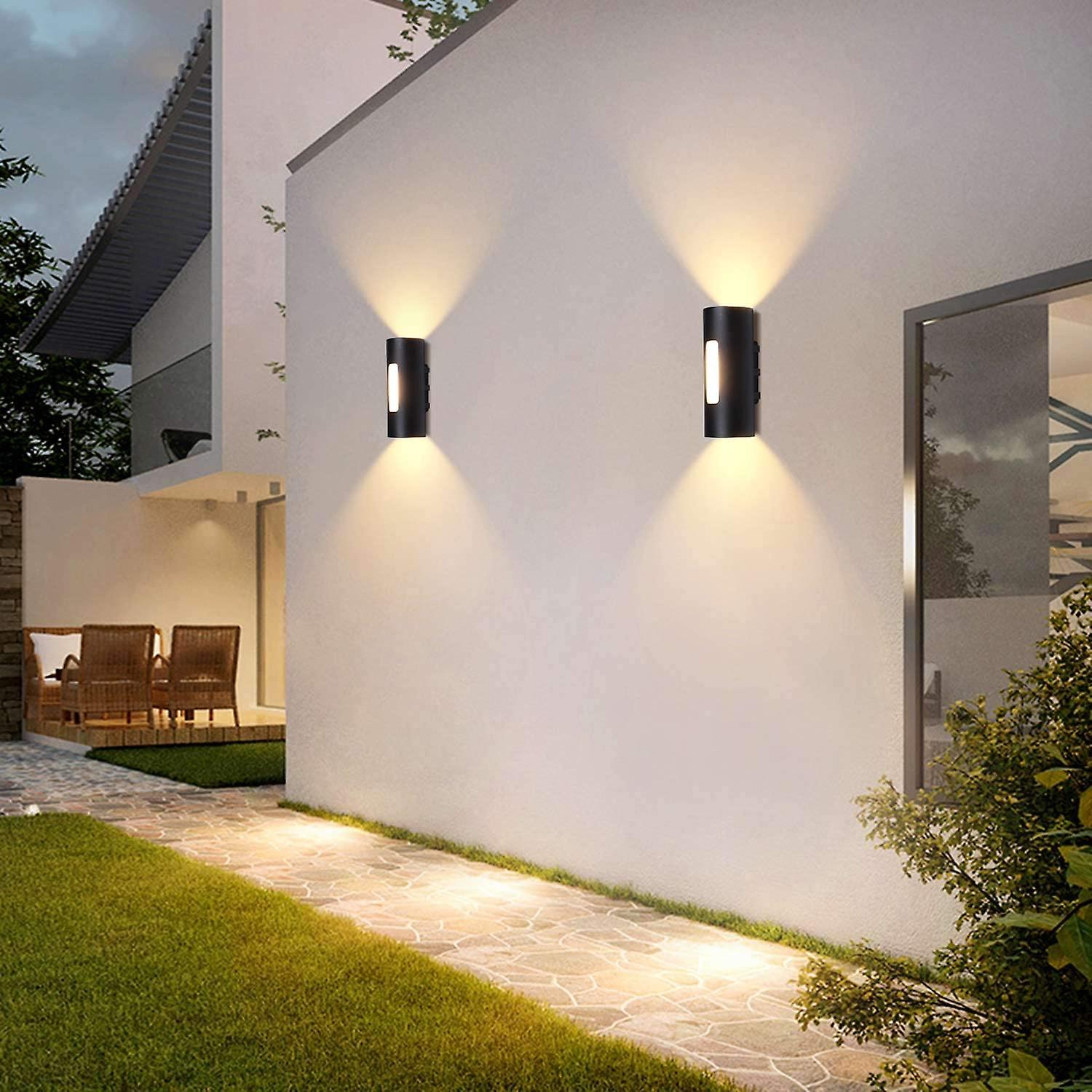 12w Outdoor Wall Light Led Waterproof Ip65 Modern Metal Outdoor Wall Lamp Outdoor/indoor Lightwarm White