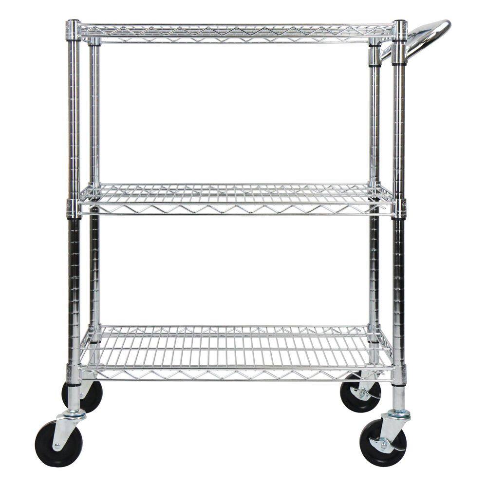 Oceanstar 3-Tier Steel Heavy Duty All-Purpose Utility Cart AUC1460