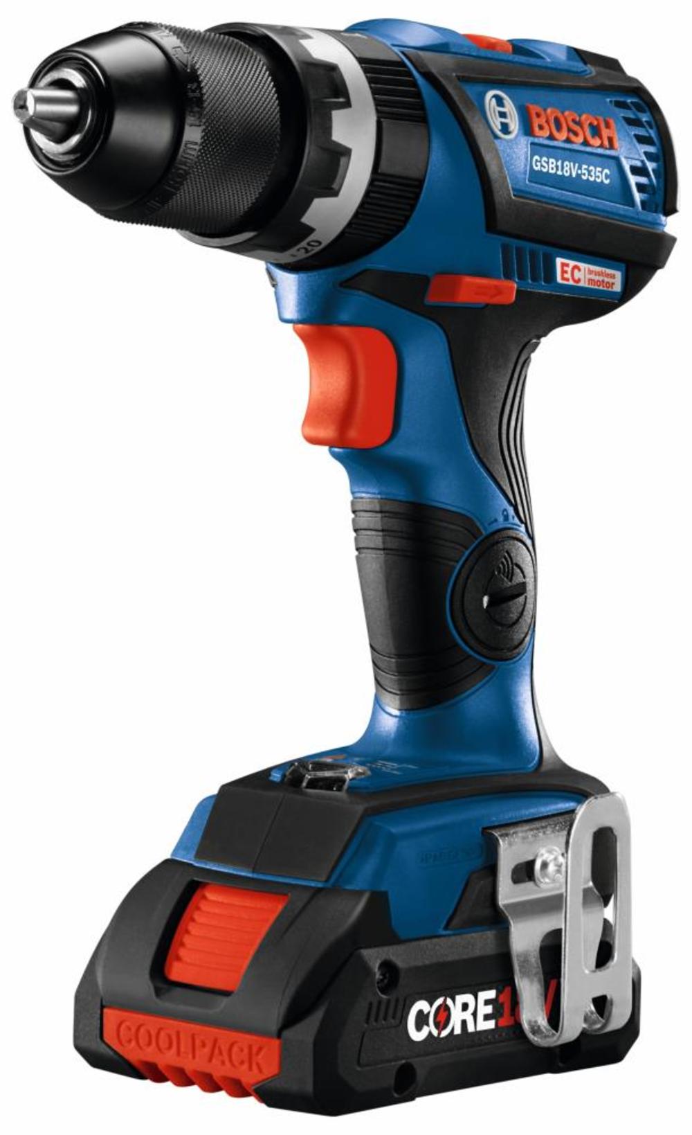 18 V EC Brushless Connected-Ready Compact Tough 1/2 In. Hammer Drill/Driver with (1) CORE18 V 4.0 Ah Compact Battery Kit ;