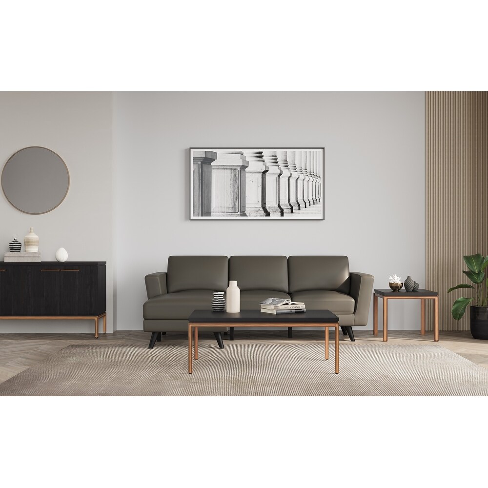 Rye Studio Luciana Grey   Copper Sideboard