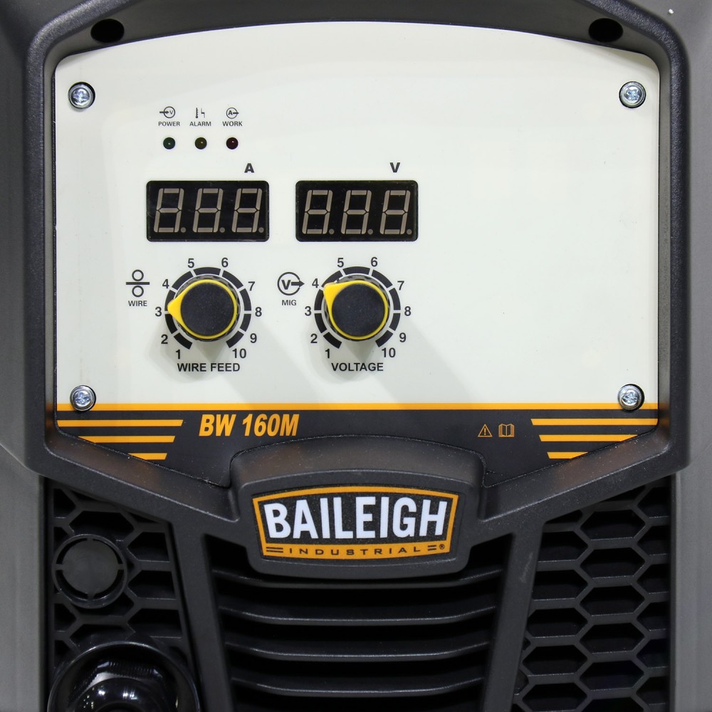 Baileigh BW-160M Dual Voltage Inverter MIG Welder 160A ;