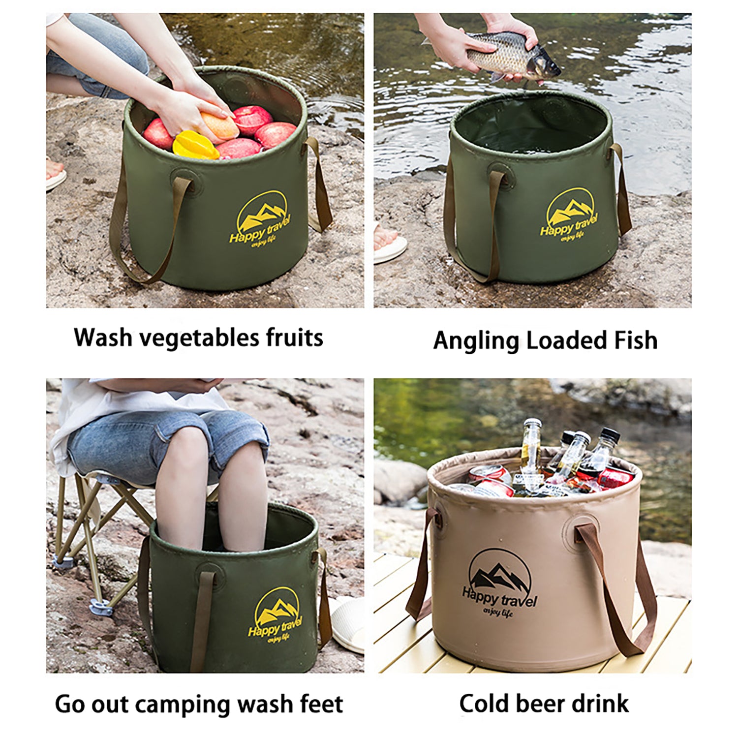 🔥Factory Clearance Sale With 50% Off🔥Travel Folding Bucket Camping Picnic Fishing Bucket