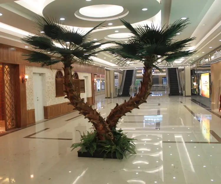 ARTIFICIAL TOPIARY plant palm tree with real bark 15  feet height hotel engineering garden decorative customized garden supplies