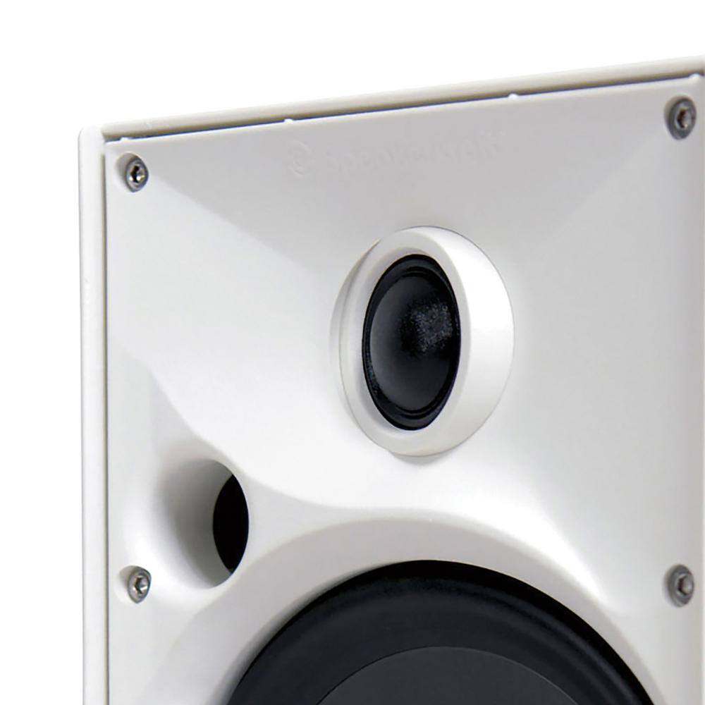 100-Watt Outdoor Speaker 5-14 in. Woofer with Rubber Surround Timbre-matched to all One-Series Speakers (White) ASM80511