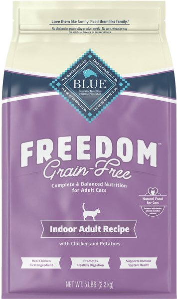 Blue Buffalo Freedom Indoor Adult Chicken Recipe Grain-Free Dry Cat Food