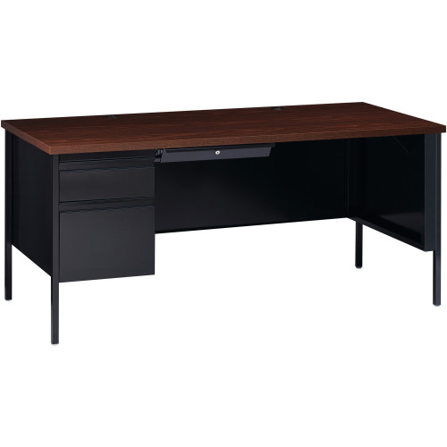 Lorell Fortress Series Left-Pedestal Desk (60918)