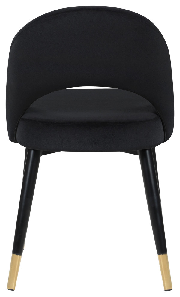 Lindsey Arched Back Upholstered Side Chairs Black  Set of 2   Modern   Dining Chairs   by Modon  Houzz