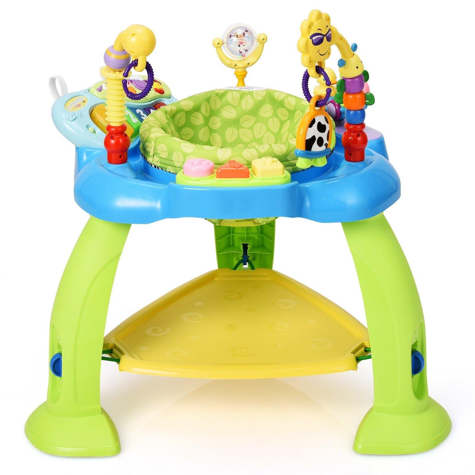 BABY JOY 2-in 1 Infant Activity Center, Baby Jumper w/360-Degree Rotating Seat